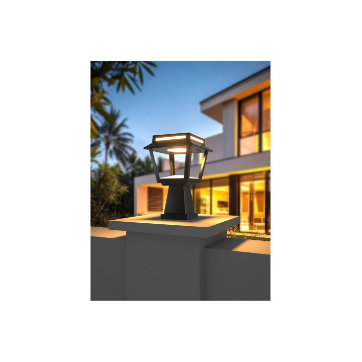 FAROL LED SOLAR 2 EN 1 SERIE PRO TOWER DUO 15W 1600LM 3 TEMPERATURAS ELBAT