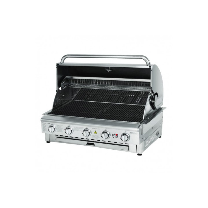 BARBACOA DE GAS INOX PRO 5 FUEGOS SOBREMESA MUVIP