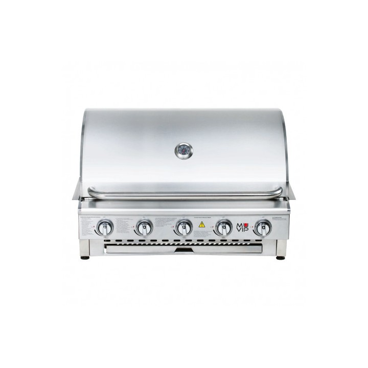 BARBACOA DE GAS INOX PRO 5 FUEGOS SOBREMESA MUVIP