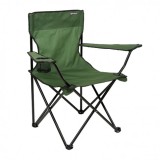 SILLA PLEGABLE DE CAMPING CON POSAVASOS VERDE SUNGARDEN