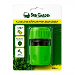 CONECTOR RAPIDO PARA MANGUERA 3/4" SUNGARDEN