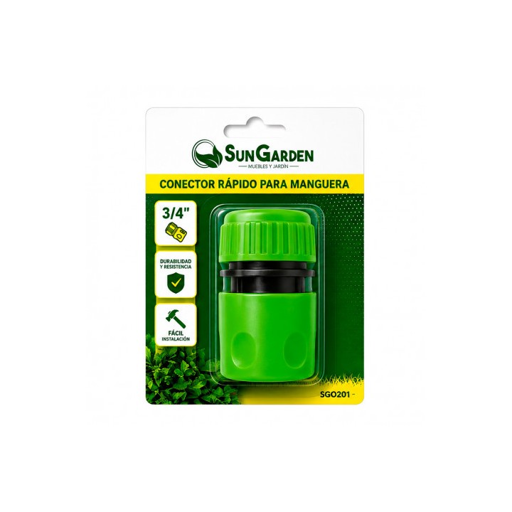 CONECTOR RAPIDO PARA MANGUERA 3/4" SUNGARDEN