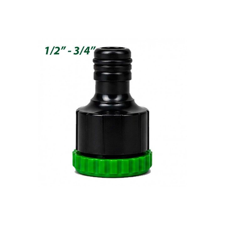 ADAPTADOR DE GRIFO 1/2" - 3/4" PARA RIEGO SUNGARDEN