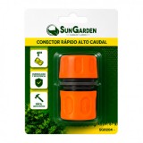CONECTOR RAPIDO ALTO CAUDAL PARA MANGUERA 1" SUNGARDEN