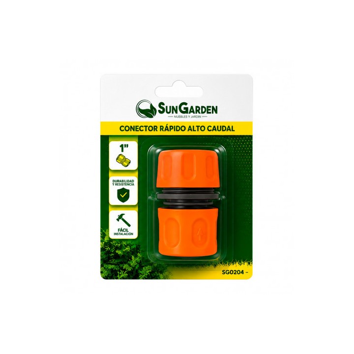 CONECTOR RAPIDO ALTO CAUDAL PARA MANGUERA 1" SUNGARDEN