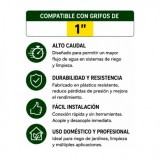 CONECTOR RAPIDO ALTO CAUDAL PARA MANGUERA 1" SUNGARDEN