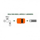 CONECTOR RAPIDO ALTO CAUDAL PARA MANGUERA 1" SUNGARDEN
