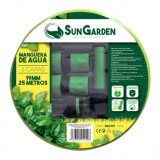 MANGUERA AGUA 3 CAPAS 19MM 25METROS SUNGARDEN