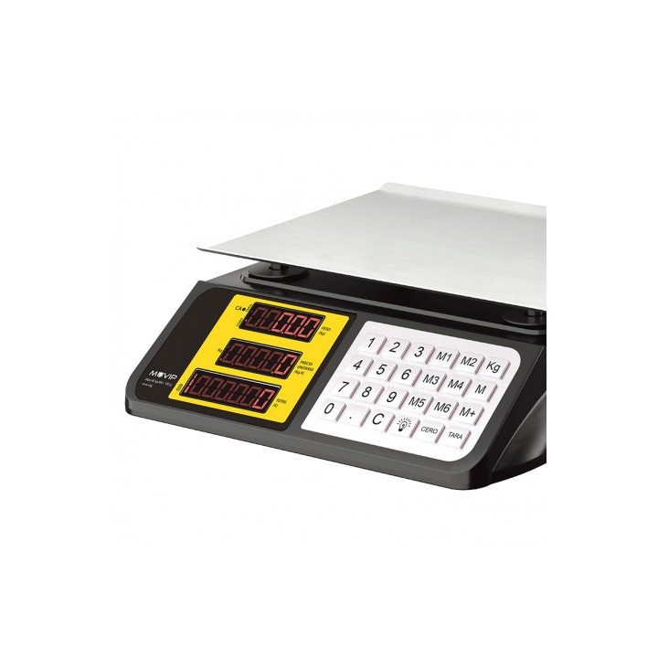 BASCULA COMERCIAL CON DISPLAY LED 40KG MUVIP