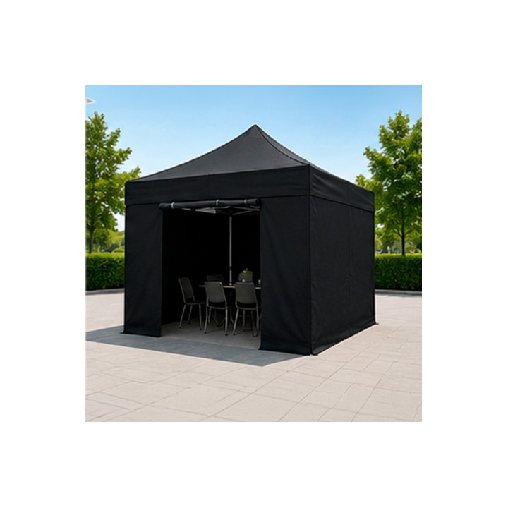 CARPA PROFESIONAL HEX.50 CON PAREDES 3X3 METROS NEGRA SUNGARDEN