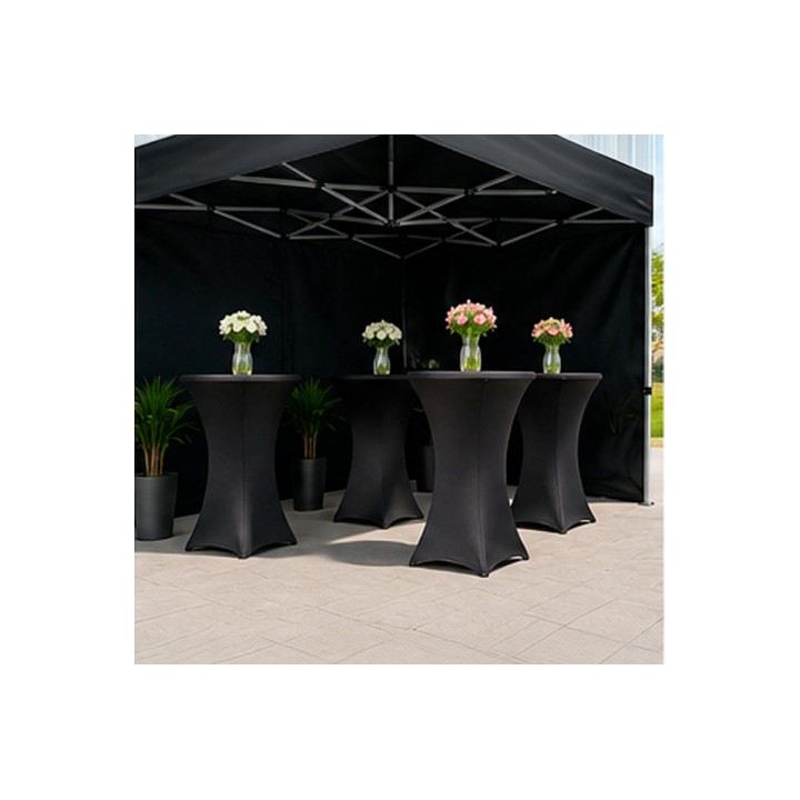 CARPA PROFESIONAL HEX.50 CON PAREDES 3X3 METROS NEGRA SUNGARDEN