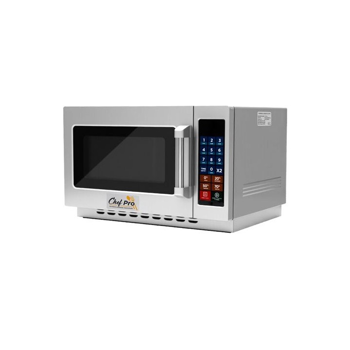 MICROONDAS PROFESIONAL 1000W 34 LITROS ACERO INOX CHEF PRO