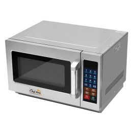 MICROONDAS PROFESIONAL 1000W 34 LITROS ACERO INOX CHEF PRO