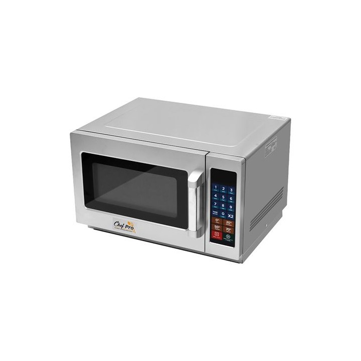 MICROONDAS PROFESIONAL 1000W 34 LITROS ACERO INOX CHEF PRO
