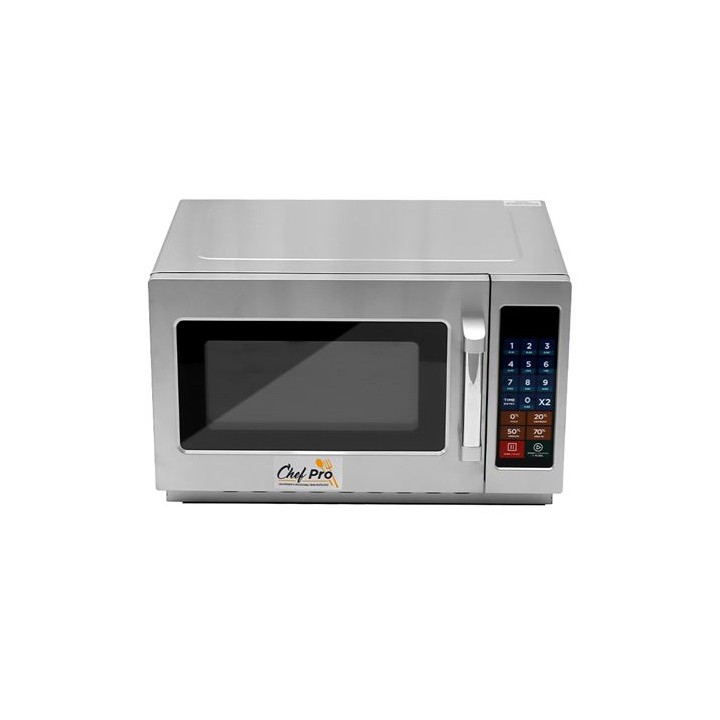 MICROONDAS PROFESIONAL 1000W 34 LITROS ACERO INOX CHEF PRO