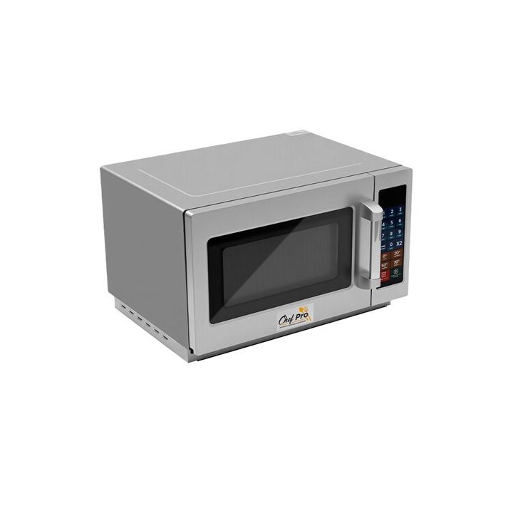 MICROONDAS PROFESIONAL 1000W 34 LITROS ACERO INOX CHEF PRO