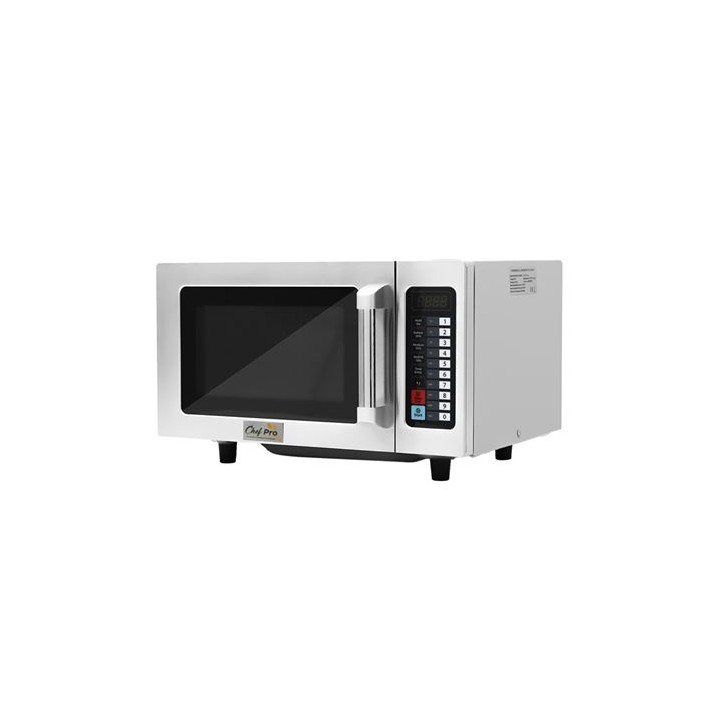 MICROONDAS PROFESIONAL 1000W 25 LITROS ACERO INOX CHEF PRO