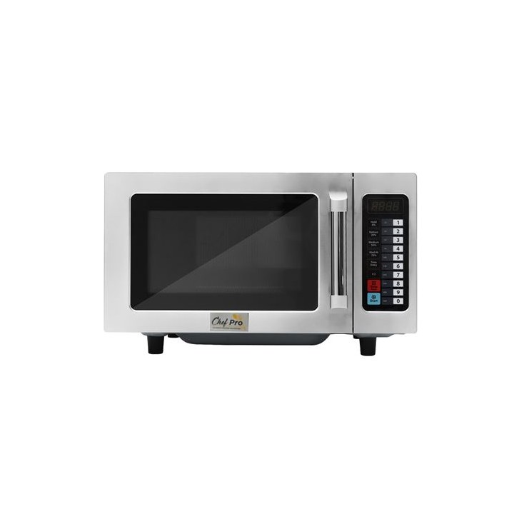 MICROONDAS PROFESIONAL 1000W 25 LITROS ACERO INOX CHEF PRO