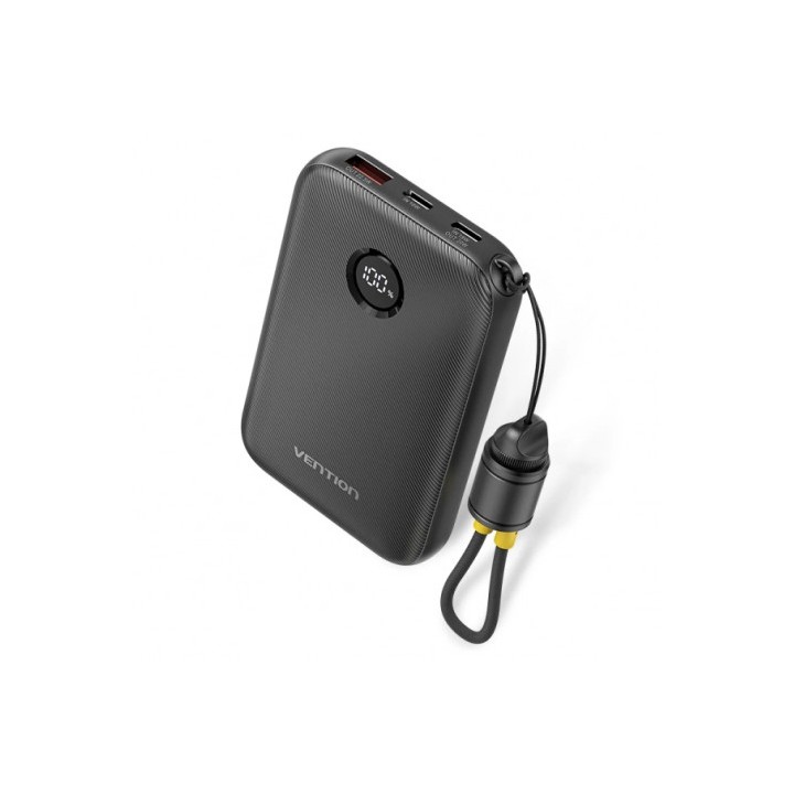 POWERBANK 10000MAH CON DISPLAY 22.5W NEGRO VENTION