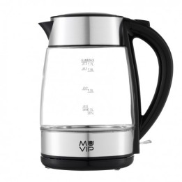 HERVIDOR DE AGUA CRISTAL INOX 1.7 LITROS 2200W MUVIP