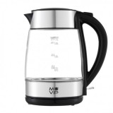 HERVIDOR DE AGUA CRISTAL INOX 1.7 LITROS 2200W MUVIP