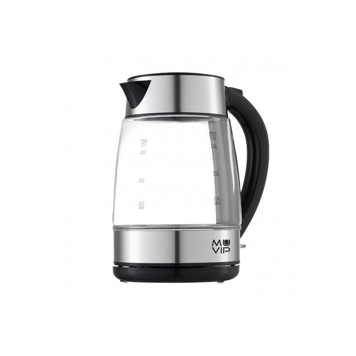 HERVIDOR DE AGUA CRISTAL INOX 1.7 LITROS 2200W MUVIP