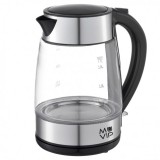 HERVIDOR DE AGUA CRISTAL INOX 1.7 LITROS 2200W MUVIP