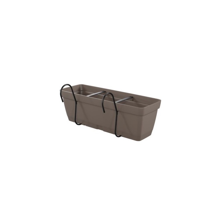 MACETA COLGANTE RECTANGULAR 50CM TORTORA FLYCURVED ARTPLAST