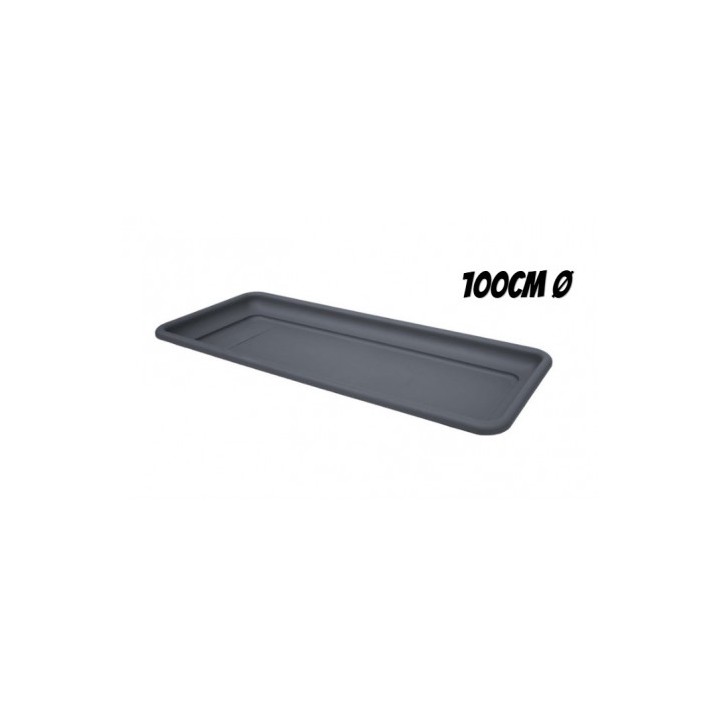 BANDEJA PARA MACETA 100CM ANTRACITA ARTPLAST