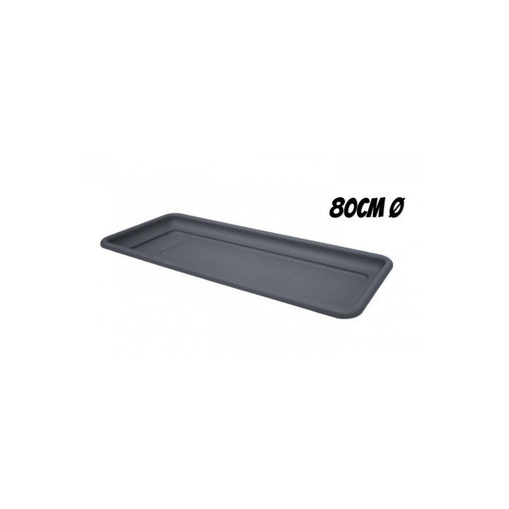 BANDEJA PARA MACETA 80CM ANTRACITA ARTPLAST