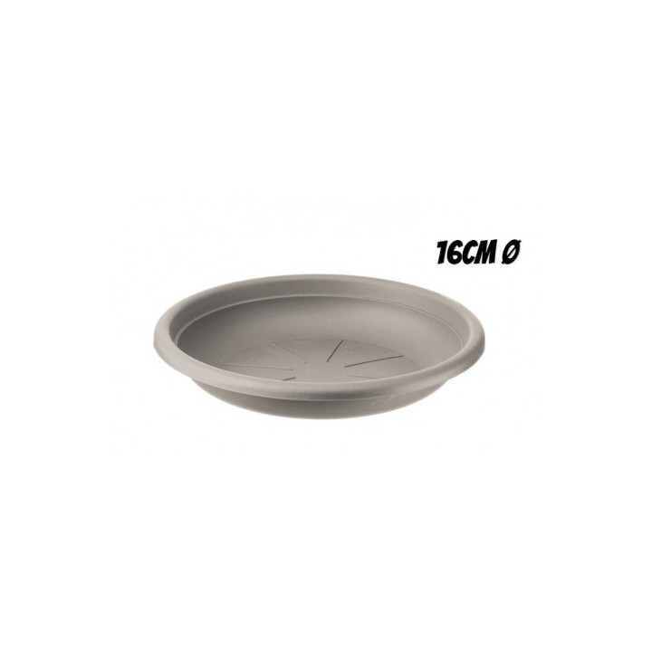 PLATO PARA MACETA 16CM TORTORA ARTPLAST