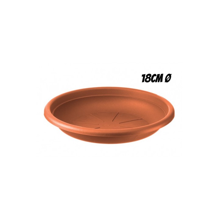 PLATO PARA MACETA 18CM TERRACOTA ARTPLAST
