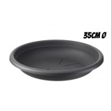 PLATO PARA MACETA 35CM ANTRACITA ARTPLAST