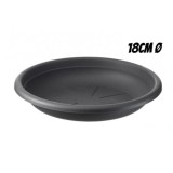 PLATO PARA MACETA 18CM ANTRACITA ARTPLAST