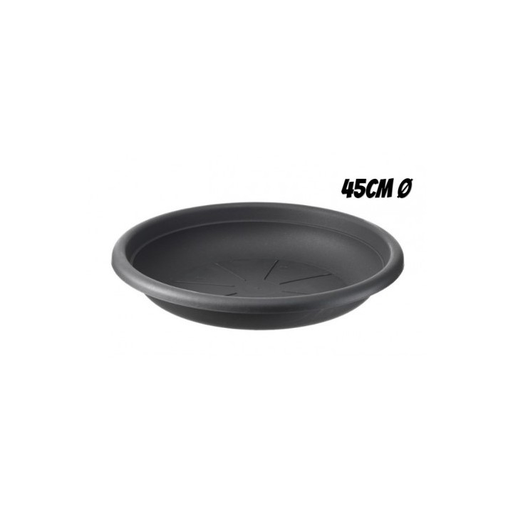 PLATO PARA MACETA 45CM ANTRACITA ARTPLAST