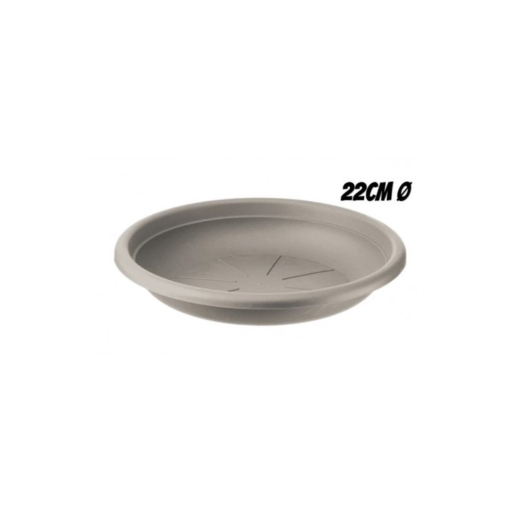 PLATO PARA MACETA 22CM TORTORA ARTPLAST