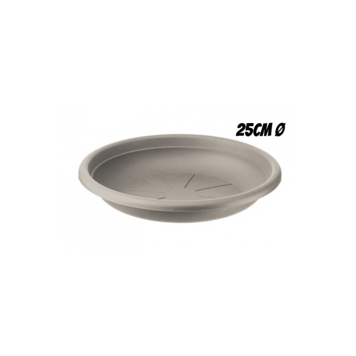 PLATO PARA MACETA 25CM TORTORA ARTPLAST