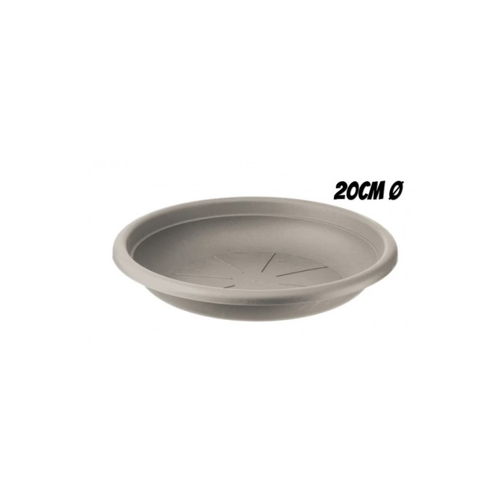 PLATO PARA MACETA 20CM TORTORA ARTPLAST