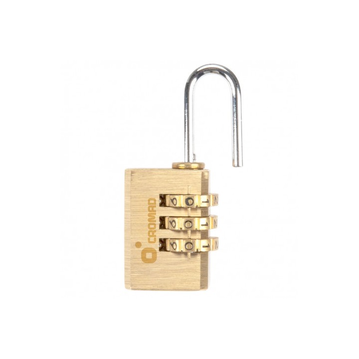 CANDADO COMBINACIÓN DE LATÓN 20MM CROMAD