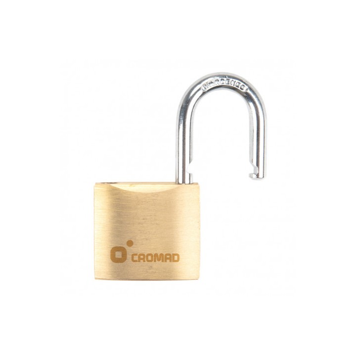 CANDADO DE LATÓN 30MM 2 LLAVES CROMAD
