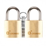 PACK 2 CANDADOS DE LATÓN 20MM 4 LLAVES CROMAD
