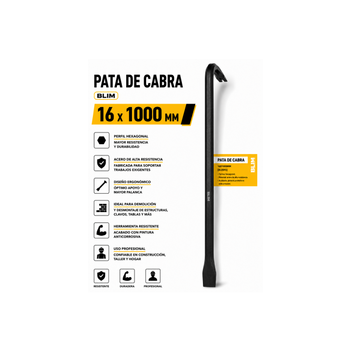 PATA DE CABRA 18X1000MM BLIM