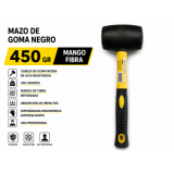 MAZO DE GOMA NEGRO 450GR. MANGO FIBRA BLIM