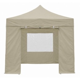 PARED PARA CARPA PLEGABLE ALUMINIO SG0129 CON VENTANA BEIGE SUNGARDEN
