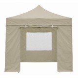 PARED PARA CARPA PLEGABLE ALUMINIO SG0129 CON VENTANA BEIGE SUNGARDEN