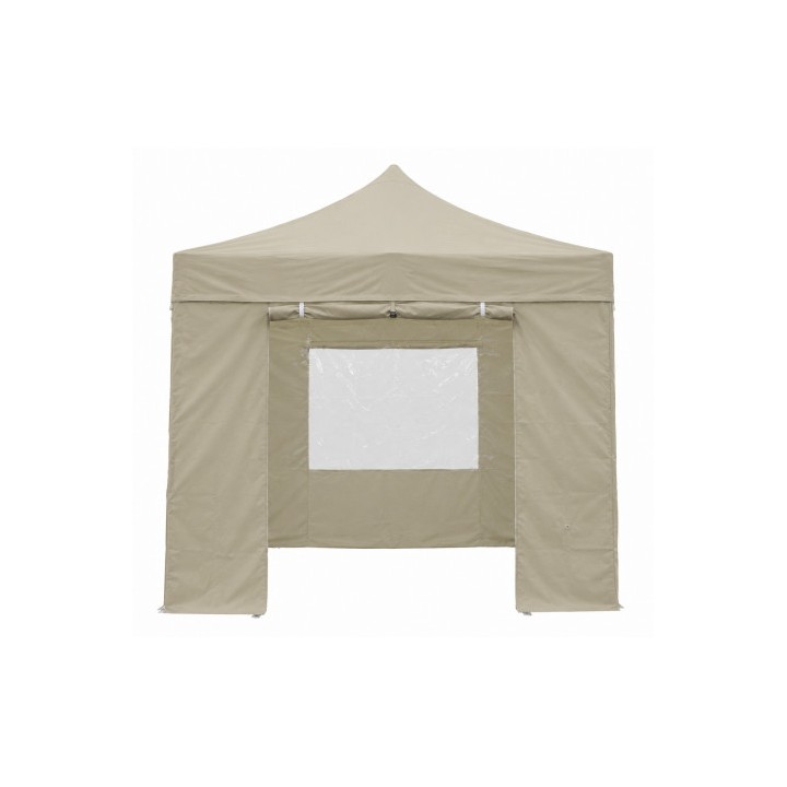 PARED PARA CARPA PLEGABLE ALUMINIO SG0129 CON VENTANA BEIGE SUNGARDEN