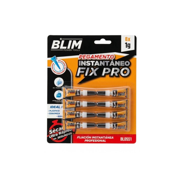 PEGAMENTO INSTANTÁNEO 8X1GR BLIM FIX PRO
