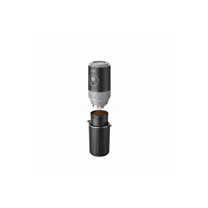 CAFETERA PORTATIL CON MOLINILLO Y TERMO NEGRA KR1 XO