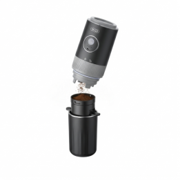 CAFETERA PORTATIL CON MOLINILLO Y TERMO NEGRA KR1 XO