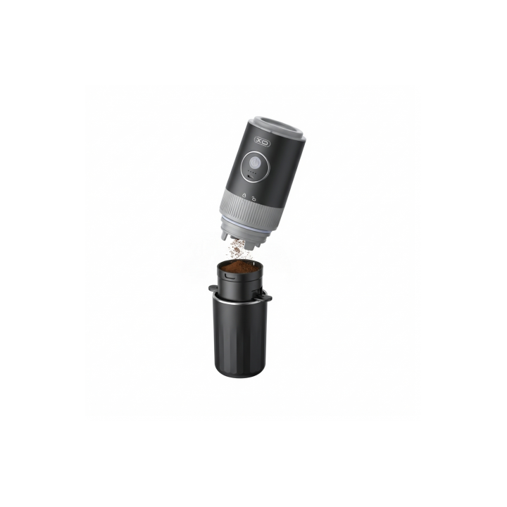 CAFETERA PORTATIL CON MOLINILLO Y TERMO NEGRA KR1 XO
